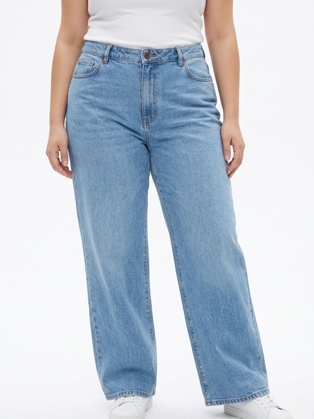 VICTORIA’S SECRET PINK | Classic Wide-Leg Jeans in Light Wash Women’s Size 16